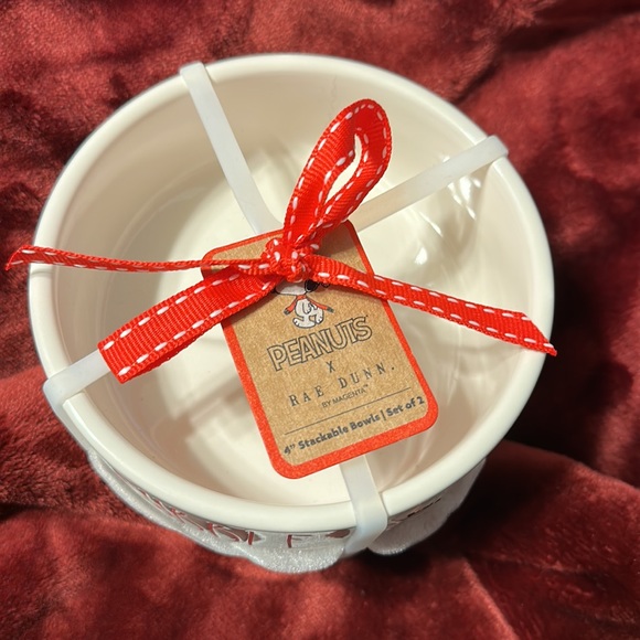 NWT Rae Dunn x Peanuts Set of Cat Dishes - Picture 2 of 3